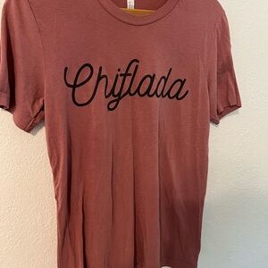 Miradela Chiflada Rose/Pink Graphic Tee